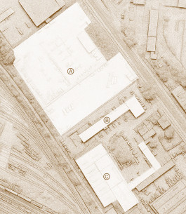 Mobile Ansicht des Lageplans des Bode-Areals, das die nutzbaren Flächen zeigt 